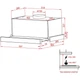 Вытяжка кухонная Weilor Slimline PTM 6140 SS 750 LED strip - изображение 8