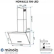 Вытяжка кухонная Minola HDN 6222 BL/INOX 700 LED - изображение 4