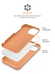 Силиконовый чехол для Apple iPhone 15 Pro Max, ICON2 Case, Оранжевый, противоударный, панель, защита всего корпуса, матовая поверхность Soft Touch, выступает над дисплеем, совместим с защитными стеклами и пленками, с микрофиброй - изображение 6