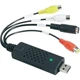 Внешняя карта видеозахвата / видеокабель USB 2.0 с S-Video, черная (78407146) - изображение 1