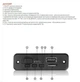 Встраиваемый модуль mp3 плеер +FM тюнер, bluetooth 5.0, 2*3W 5V (JQ-D077BT) micro-USB - изображение 4