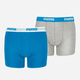 Zestaw majtek dla chłopca typu bokserki 2 szt Puma Boys Basic Boxer 2P 93545402 164 Szary/Granatowy (8720245232180) - obraz 1