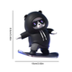 Фигурка-слайдер в автомобиле L'Andre Sliding Cartoon Bear Медведь скейтер Cool Black - изображение 4