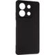 Чехол Fiji Full Soft Premium для Xiaomi Redmi Note 13 5G противоударный бампер с микрофиброй Black - изображение 2
