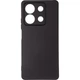 Чехол Fiji Full Soft Premium для Xiaomi Redmi Note 13 5G противоударный бампер с микрофиброй Black - изображение 3