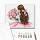 Картина по Номерам Brushme SH53730 Девушка с Пионами 50x40 см (27608) - изображение 4