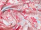Ткань Шелк вискоза цветочная акварель, розово-лиловый, пог. м. (с51, 2304043A, д3 цв2) - изображение 2