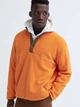 Толстовка на флисе мужская Uniqlo 19008210 L Оранжевая (1159797975) - изображение 1