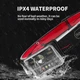 Ліхтар на чоло M-006-XPG+8SMD+4SMD(white+red+green+blue+UV), Motion Sensor, Li-Ion акумулятор, ЗП Type-C, Box - зображення 6