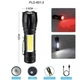Фонарь W601-XPE(red)+COB(white), Li-Ion аrкумулятор, ЗУ microUSB, zoom, Box - изображение 2