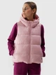 Теплый жилет короткий женский 4F Vest Jacket F112 4FWSS24TVJAF112-56S XS Розовый (5904698676903) - изображение 1