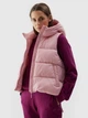 Теплый жилет короткий женский 4F Vest Jacket F112 4FWSS24TVJAF112-56S XS Розовый (5904698676903) - изображение 4
