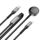 Зарядне бездротове пристрій Hoco CW54 2in1 1.2М 3А 20W для iWatch + кабель Lightning для годинників для iOS пристроїв Чорний - зображення 1