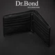 Кошелек мужской Classic с магнитным замком из натуральной кожи DR. BOND MSM-3 черный - изображение 4