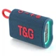 Портативна Bluetooth колонка TG396 5W з RGB підсвічуванням Blue - зображення 1