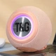 Портативная колонка TG337 5W с подсветкой и ремешком Pink - изображение 2