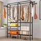 Вішалка для одягу Simple Coat Rack Double Row, з полицями та гачками, 86×43×173 см - зображення 3
