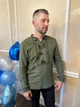 Вишиванка чоловіча, 54 олива (20) - изображение 8