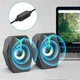 Колонки комп'ютерні MUSIC DJ K8-5W з кольоровим підсвічуванням, USB+3.5 mini-Jack Чорний - зображення 6