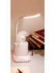 Світлодіодна настільна лампа Power bank Light 3в1 акумуляторна з USB виходом, органайзером та підставкою для смартфона Біла - зображення 3