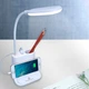 Світлодіодна настільна лампа Power bank Light 3в1 акумуляторна з USB виходом, органайзером та підставкою для смартфона Біла - зображення 4