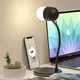 Настільна лампа LED Digad 28LM Wireless Charger з функцією бездротової зарядки телефону та bluethooth колонки 3 в 1 Чорна - зображення 2