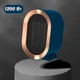 Керамический обогреватель настольный Air 1200W мини тепловентилятор, 2 режима, защита от перегрева Синий - изображение 6