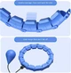 Хулахуп для схуднення Hoola Hoop Massager Синій обруч хулахуп для талії - масажний обруч для схуднення (1010305-Blue) - зображення 5