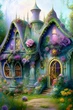 Алмазная мозаика алмазная выкладка Сказочный дом 60x40 OG00629SB - изображение 1