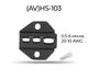 Матриця (AV)HS-103 0.5-6 мм.кв 20-10 AWG для кримпера серії HS [AHS-103] TACTIX - зображення 4
