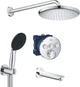 Душевая система скрытого монтажа с термостатом GROHE QuickFix SmartControl UA202802R3 - изображение 1