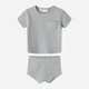 Детский летний комплект (футболка + шорты) для мальчика Minoti 17BABY 25 40036BAB 56-62 см Серый (5063025238488) - изображение 1