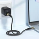 Кабель Essager Interstellar Transparent Design USB Charging Cable Type C to Type C 100W 2m black (EXCTT1-XJA01 - изображение 3