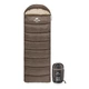 Спальник з капюшоном Naturehike U250S NH20MSD07, (0°C), лівий, коричневий - зображення 1