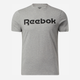 Футболка бавовняна довга чоловіча Reebok Gs Reebok Linear Rea 100038780 XL Сіра (4062051840444) - зображення 1