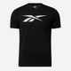 Футболка бавовняна довга чоловіча Reebok Gs Vector Tee 100052762 L Чорна (4065424148611) - зображення 6