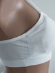Комплект нижнего белья в рубчик топ бюстгальтер трусики Honey Fashion Accessories S/M белый (2-167) - изображение 3
