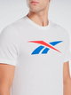 Футболка бавовняна довга чоловіча Reebok Gs Vector Tee 100065058 M Біла (4066751166187) - зображення 4