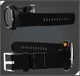 Мужские спортивные наручные часы Skmei Carbon 0989 (Black) - изображение 4