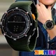 Мужские спортивные наручные часы Skmei Carbon 0989 (Green) - изображение 4