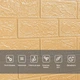 Самоклеющаяся 3D панель Sticker Wall под бежевый кирпич в рулоне 20000x700x3мм (R009-3-20) SW-00001195 - изображение 4