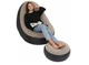 Надувное кресло с пуфом для отдыха AIR SOFA 9233 велюровое покрытие - изображение 3