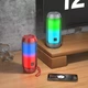 Портативна акумуляторна колонка Borofone BR25 Bluetooth Crazy sound colorful luminous Сіра - зображення 3