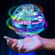 Летающий шар спиннер светящийся FlyNova pro Gyrosphere игрушка мяч бумеранг 95 мм - изображение 8