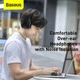Наушники беспроводные Baseus Bluetooth 5.0 микрофон 450mAh Encok D02 Pro TWS черный (D02 Black) - изображение 6