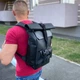Вместительный черный городской универсальный рюкзак для путешествий Роллтоп Travel bag black - изображение 5