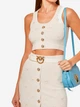 Ремень из натуральной кожи Pinko LOVE BERRY H3 BELT VITELLO SET 100125A0F1Z14Q 90 см Белый (800070302051) - изображение 2