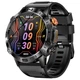 Smart Watch смарт часы мужские круглые черные стальной корпус с шагомером и пульсометром смартчасы наручные Bluetooth Modfit Combat - изображение 1
