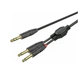 Готовый аудио кабель Jack 6,3 Stereo — 2xJack 6,3 mono Roxtone GPT-C130-L6 6м - изображение 1