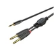 Готовий аудіо кабель miniJack 3,5 Stereo - 2xJack 6,3 mono Roxtone GPT-C100-L3 3м - зображення 1